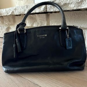 COACH Women's Legacy Black Leather Mini Rory Bag